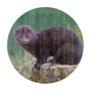 American Mink Round Cutting Board