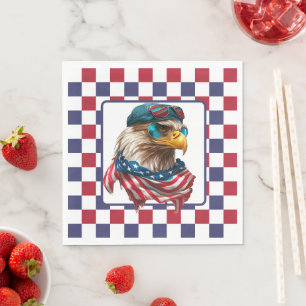 American Modern Eagle  Napkin