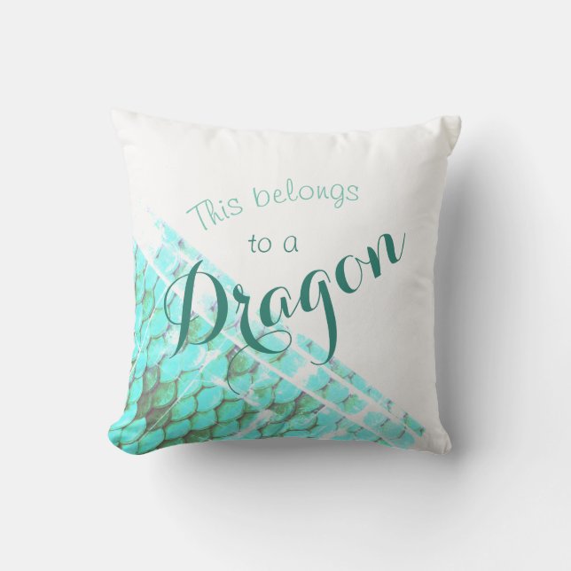 American MoJo Dragon Pillow Personalized (Front)