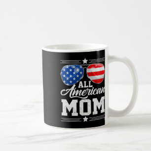 American Mom 4th Of July Mother's Day Sungles Fami Coffee Mug