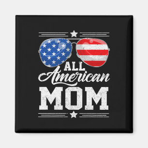 American Mom 4th Of July Mother's Day Sungles Fami Magnet