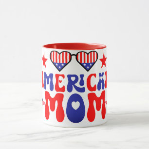 American Mom Happy 4 July Mug