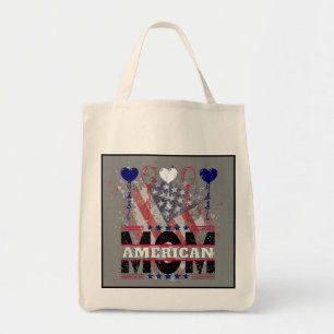 American Mom Tote Bag – Patriotic Star for Mother