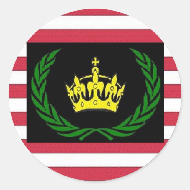 American Monarchist Party Logo Classic Round Sticker (Front)