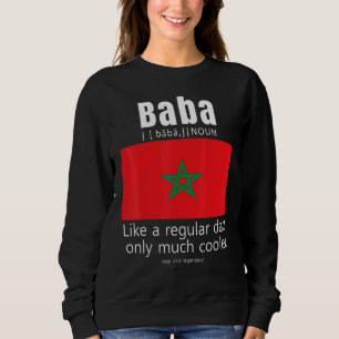 American Moroccan Patriot Flag Fathers Day Morocco Sweatshirt
