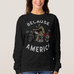 American Motorcycle Custom Chopper Bike Retro Grap Sweatshirt