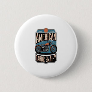 American Motorcycle Vintage 2 Inch Round Button