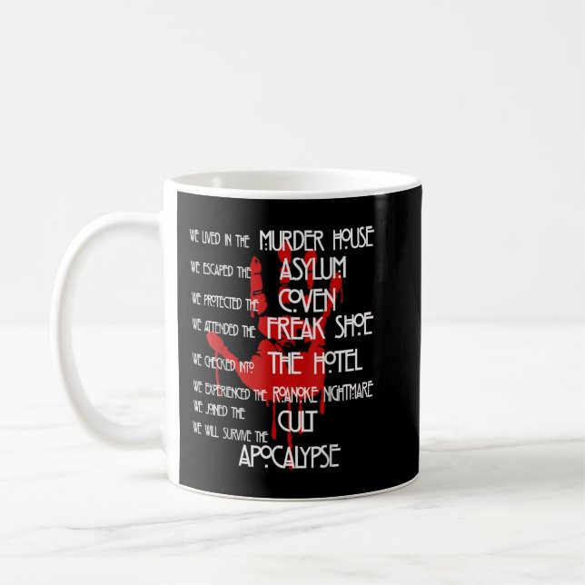 american movies horror story halloween  coffee mug (Left)