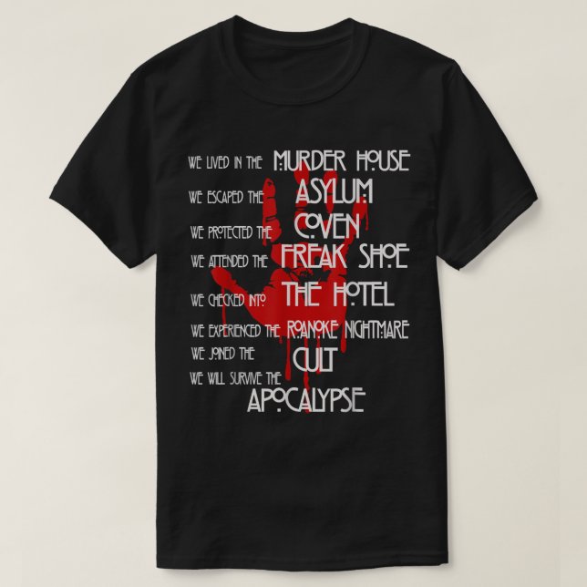 american movies horror story halloween  T-Shirt (Design Front)