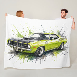 American Muscle Car Fleece Blanket