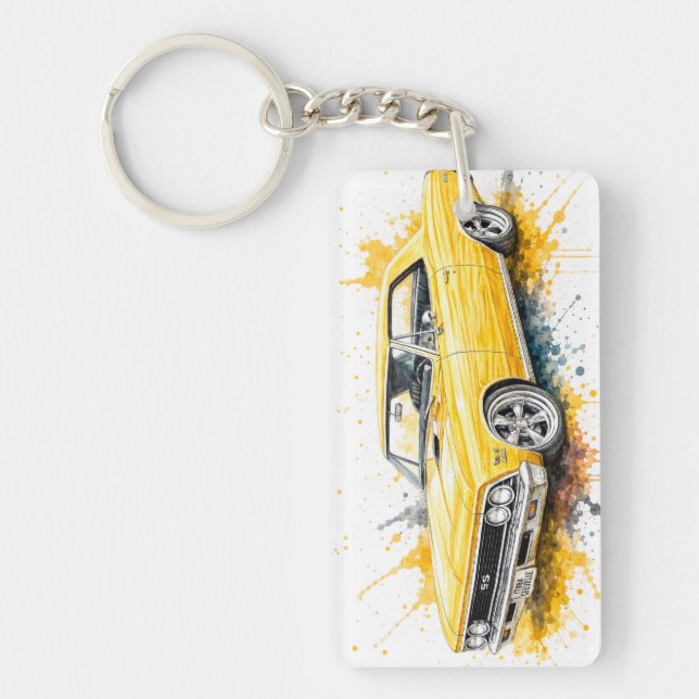 American Muscle Car Keychain (Front)