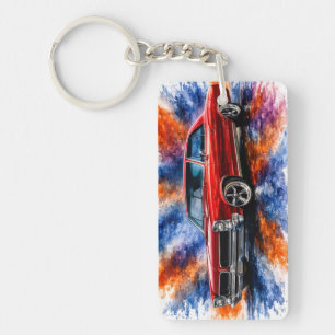 American Muscle Car Keychain