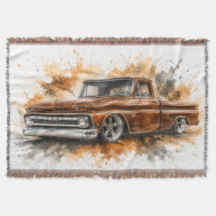 American Muscle Car Throw Blanket
