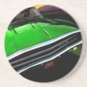 american muscle cars charger green. coaster