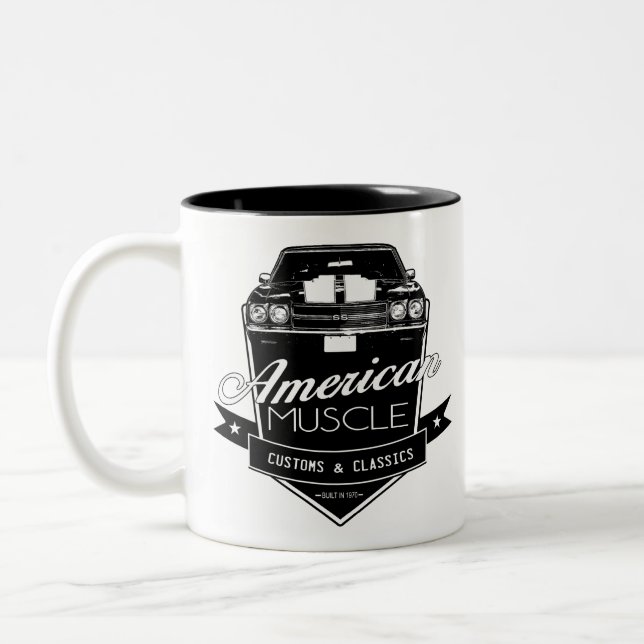 American Muscle Chevelle Two-Tone Coffee Mug (Left)
