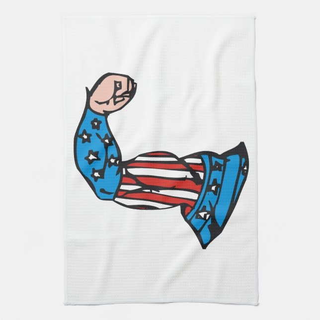American Muscle Kitchen Towel (Vertical)