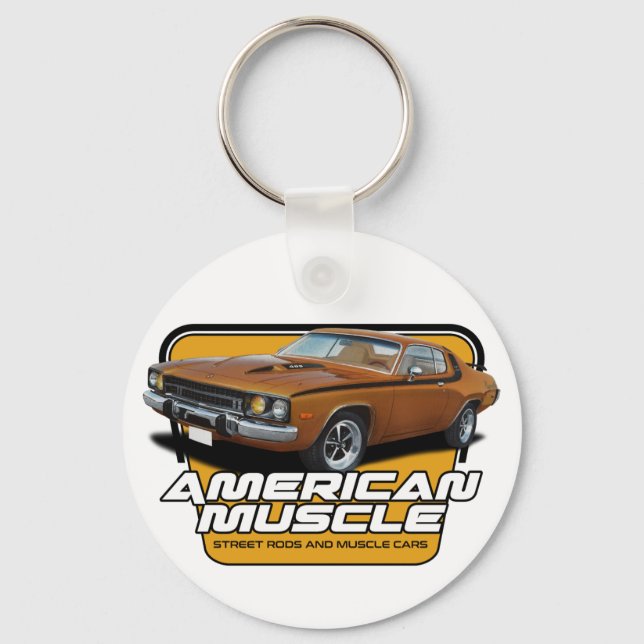 American Muscle Roadrunner Keychain (Front)