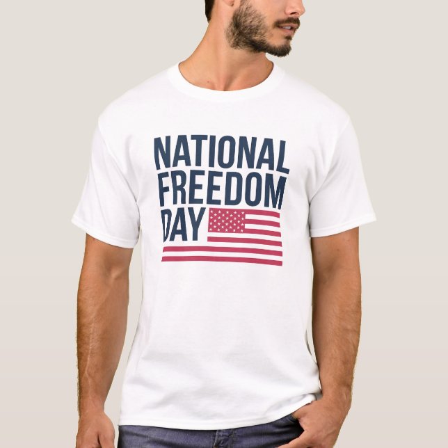 American National Freedom Day T-shirt Design (Front)