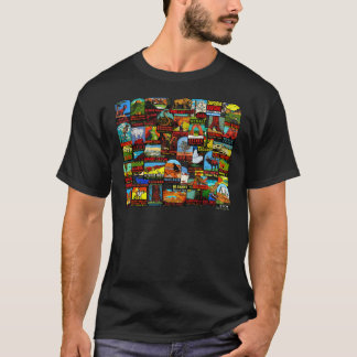 American National Parks Vintage Travel Decal Bomb T-Shirt
