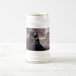 American Native Indian black bear Beer Stein