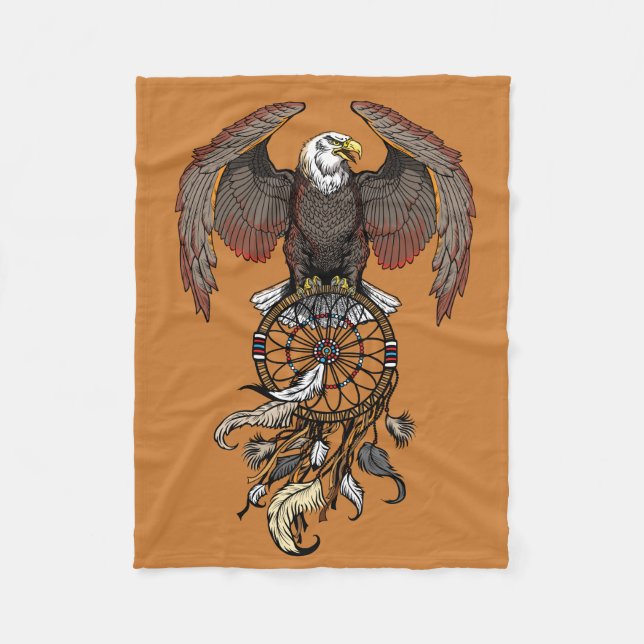 American native indians dreamcatcher fleece (Front)