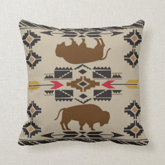 American Native Pattern Throw Pillow