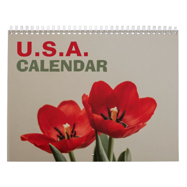 American Nature Wall Calendar with Holidays 2026 (Cover)