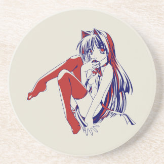 American Neko Catgirl Furry Anime Loli Slave Coaster