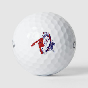 American Neko Catgirl Furry Anime Loli Slave Golf Balls