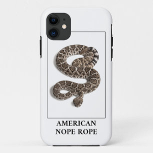 American Nope Rope - Rattlesnake Snake Danger iPhone 11 Case
