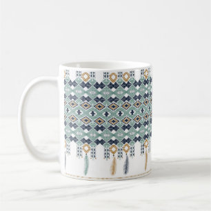 American north indian geometry seamless border. Na Coffee Mug