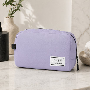 American Nostalgia Classic Simple Minimal Lilac Dopp Kit