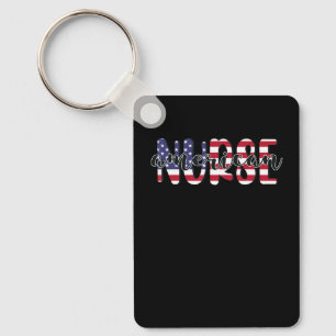 American Nurse Million Nurse March RN 1 Keychain