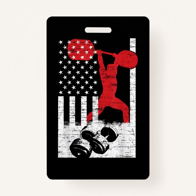 American Olympic Weightlifting Badge (Front)