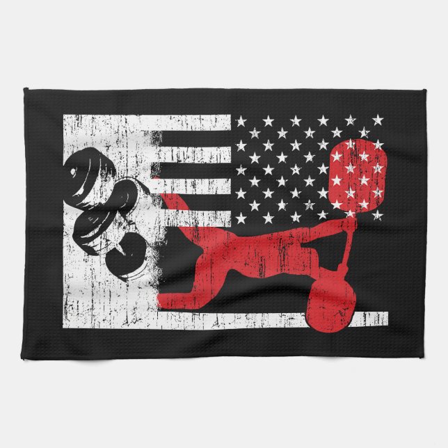 American Olympic Weightlifting Kitchen Towel (Horizontal)