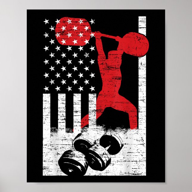 American Olympic Weightlifting Poster (Front)