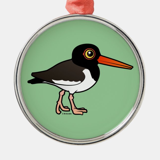 American Oystercatcher Metal Ornament (Front)