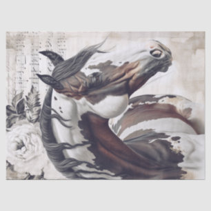 American Paint Horse Decoupage Tissue Paper