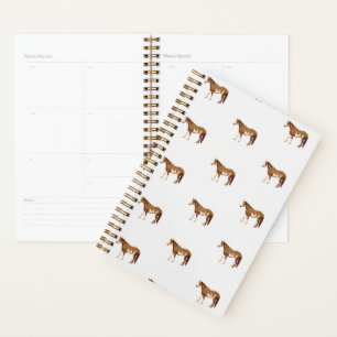 American Paint Horse Equestrian Watercolor Planner