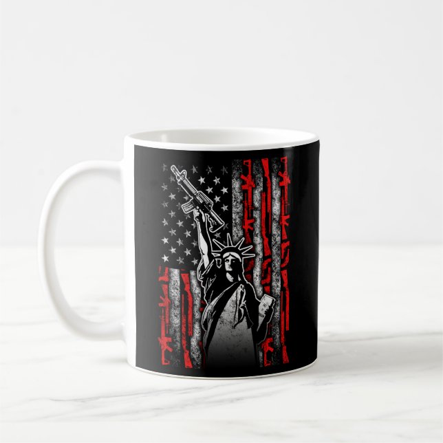 American Patriot 2Nd Amendment Gun Rights Coffee Mug (Left)