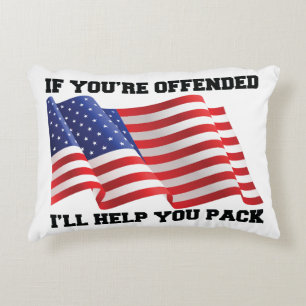 American patriot accent pillow