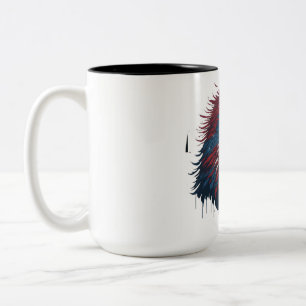 American patriot bald eagle Two-Tone coffee mug