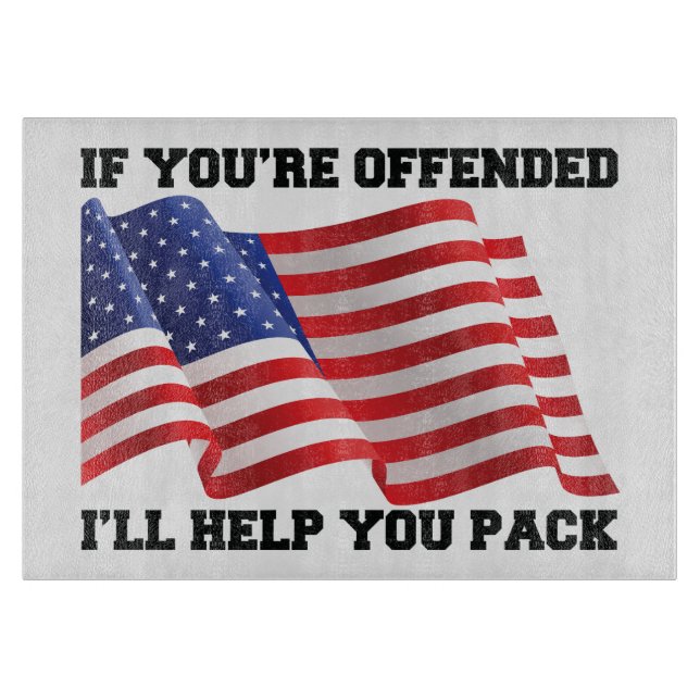 American patriot  cutting board (Front)