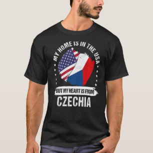 American Patriot Czechia Flag American Czech Roots T-Shirt