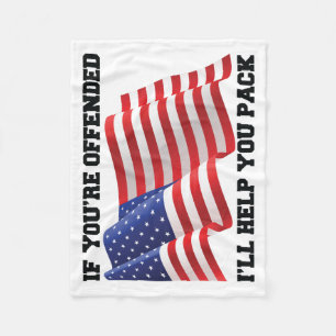 American patriot  fleece blanket