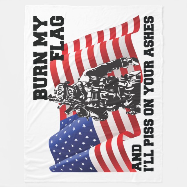 American Patriot Fleece Blanket (Front)