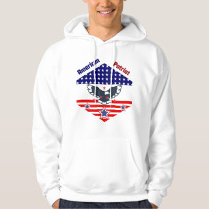 American Patriot Hoodie – USA Flag, Proud Veteran