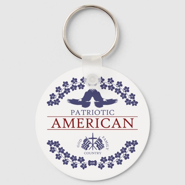 American PATRIOT Keychain (Front)