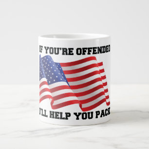 American patriot large coffee mug