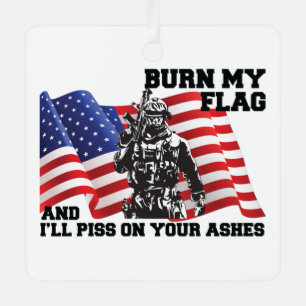 American Patriot  Metal Ornament